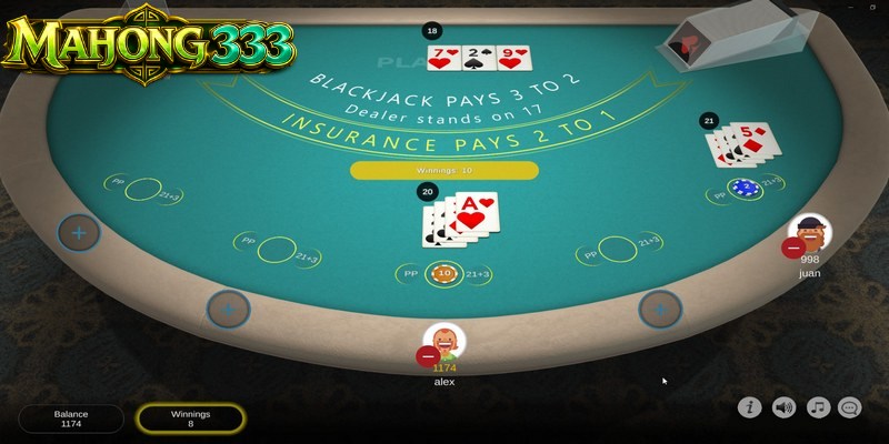 Gambar mengenai gambaran umum meja permainan blackjack online digital