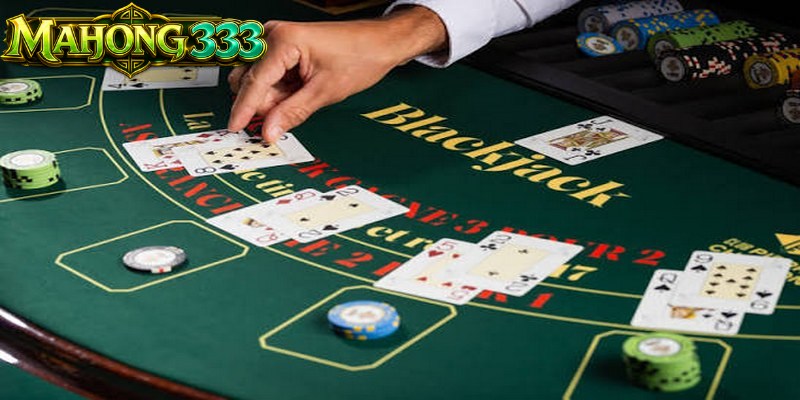 Gambaran visual meja permainan kartu judi kasino profesional