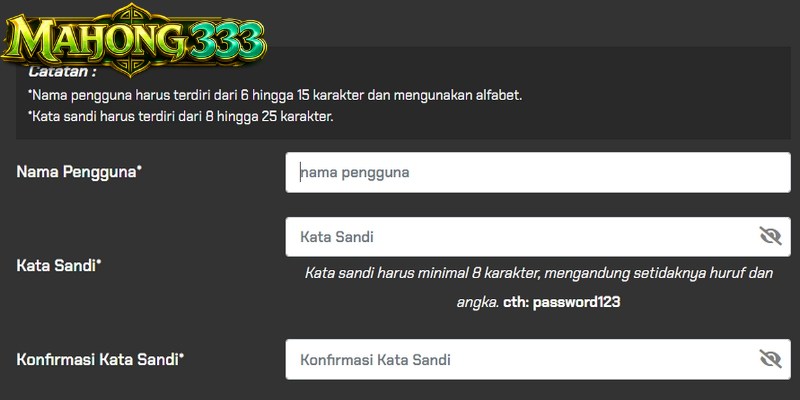 Panduan Lengkap Mendaftar Akun Mahjong333 dengan Mudah