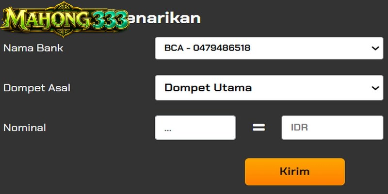 Langkah-Langkah Deposit Mahjong333 Secara Lengkap